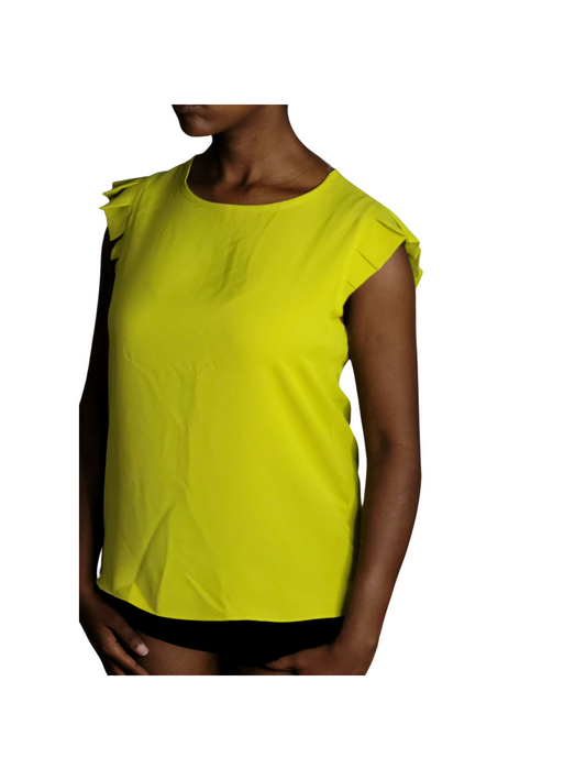 Rosy Women Round Neck blouse with a back button